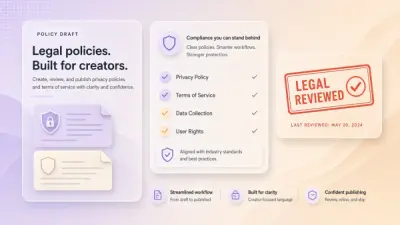 AI Workflow for Drafting Creator Privacy and Terms Pages (With Legal Review)