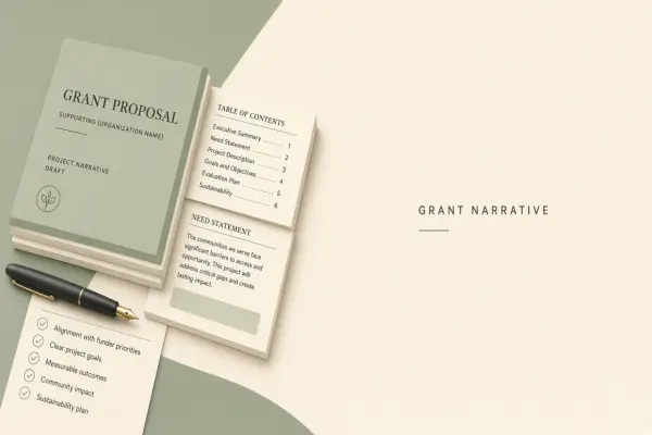 AI Workflow for Grant Writers: Narrative Section Drafts