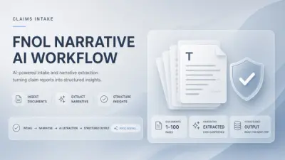 AI Workflow for Insurance: First Notice of Loss Narrative Structuring