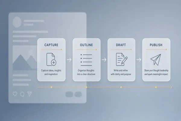 AI Workflow for LinkedIn Thought Leadership Posts That Sound Human