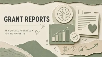 AI Workflow for Nonprofits: Grant Reporting Narratives From Program Data