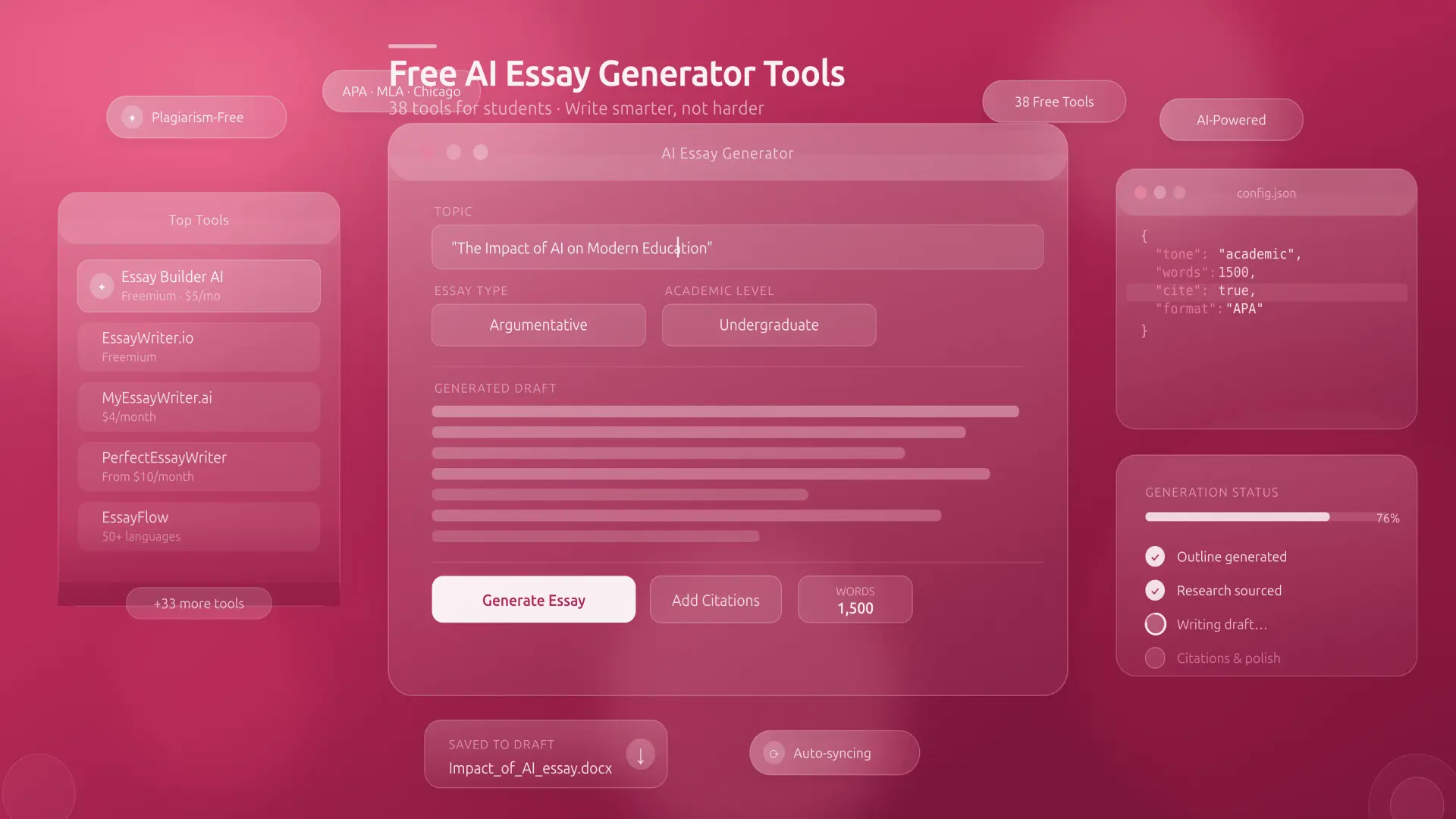 38 Free AI Essay Generator Tools for Students
