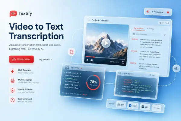 Free Tools to Easily Transcribe Video to Text
