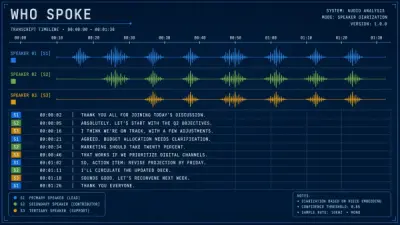 Speaker Diarization Explained: Who Spoke When in Audio and Meetings