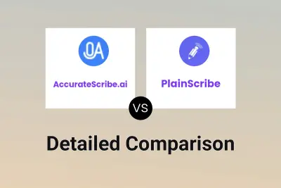 AccurateScribe.ai vs PlainScribe