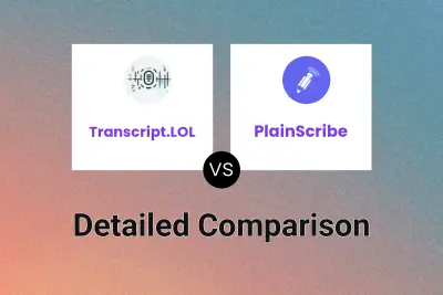 Transcript.LOL vs PlainScribe