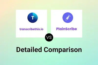 transcribethis.io vs PlainScribe