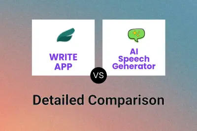 WRITE APP vs AI Speech Generator