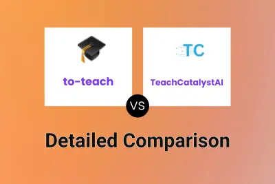 to-teach vs TeachCatalystAI Detailed comparison features, price