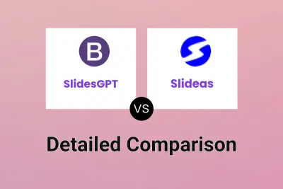 SlidesGPT vs Slideas Detailed comparison features, price