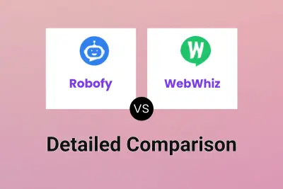 Robofy vs WebWhiz Detailed comparison features, price