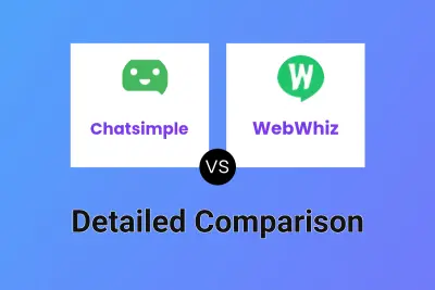 Chatsimple vs WebWhiz Detailed comparison features, price