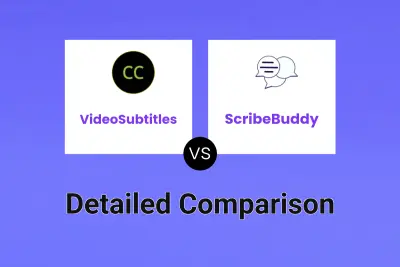 VideoSubtitles vs ScribeBuddy Detailed comparison features, price