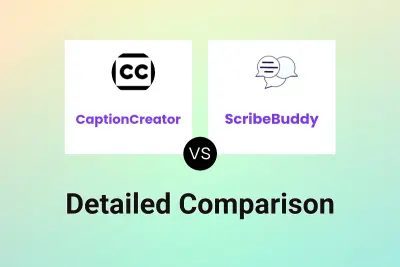 CaptionCreator vs ScribeBuddy Detailed comparison features, price