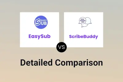 EasySub vs ScribeBuddy Detailed comparison features, price