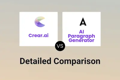 Crear.ai vs AI Paragraph Generator Detailed comparison features, price