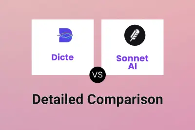 Dicte vs Sonnet AI Detailed comparison features, price