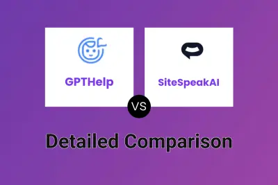 GPTHelp vs SiteSpeakAI Detailed comparison features, price