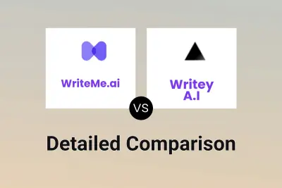 WriteMe.ai vs Writey A.I Detailed comparison features, price