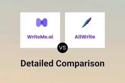 WriteMe.ai vs AllWrite Detailed comparison features, price