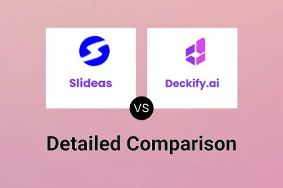 Slideas vs Deckify.ai Detailed comparison features, price