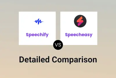 Speechify vs Speecheasy Detailed comparison features, price