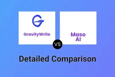 GravityWrite vs Maso AI Detailed comparison features, price