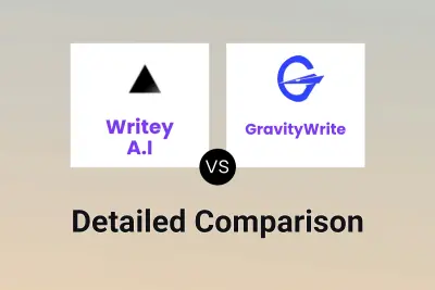 Writey A.I vs GravityWrite Detailed comparison features, price