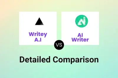 Writey A.I vs AI Writer Detailed comparison features, price