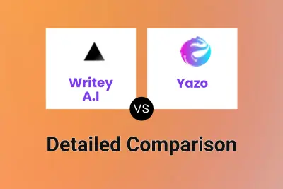 Writey A.I vs Yazo Detailed comparison features, price