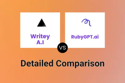 Writey A.I vs RubyGPT.ai Detailed comparison features, price