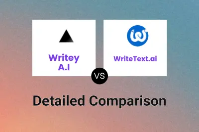 Writey A.I vs WriteText.ai Detailed comparison features, price