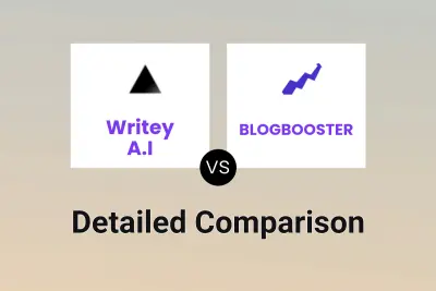 Writey A.I vs BLOGBOOSTER Detailed comparison features, price