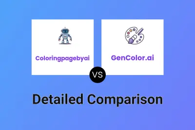 Coloringpagebyai vs GenColor.ai