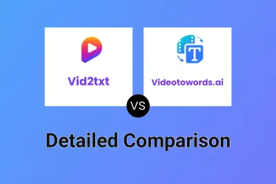 Vid2txt vs Videotowords.ai