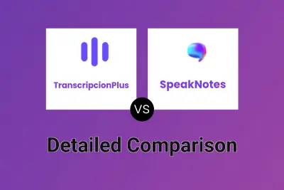 TranscripcionPlus vs SpeakNotes