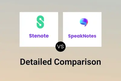 Stenote vs SpeakNotes