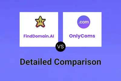 FindDomain.AI vs OnlyComs Detailed comparison features, price