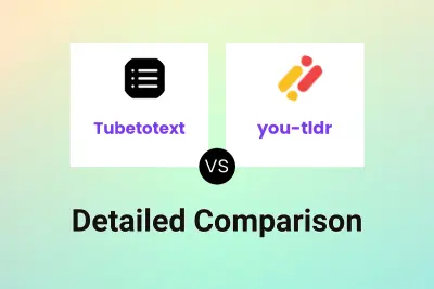 Tubetotext vs you-tldr