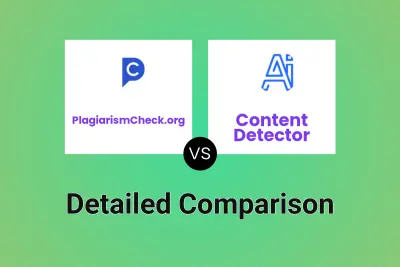 PlagiarismCheck.org vs Content Detector