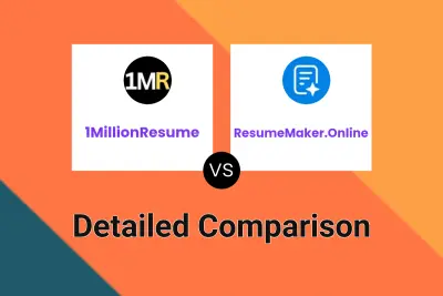 1MillionResume vs ResumeMaker.Online Detailed comparison features, price