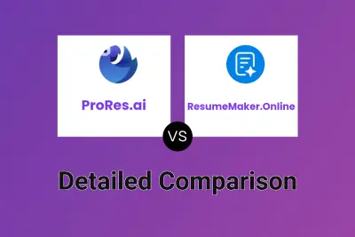 ProRes.ai vs ResumeMaker.Online Detailed comparison features, price