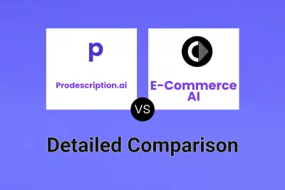 Prodescription.ai vs E-Commerce AI Detailed comparison features, price