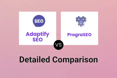 Adaptify SEO vs PrograSEO Detailed comparison features, price