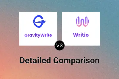 GravityWrite vs Writio Detailed comparison features, price