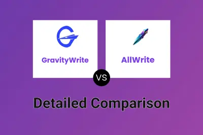 GravityWrite vs AllWrite Detailed comparison features, price