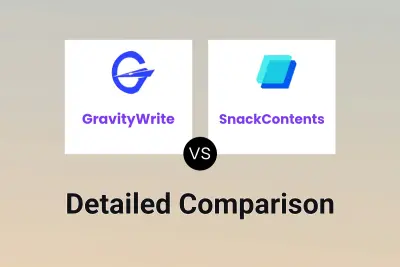 GravityWrite vs SnackContents Detailed comparison features, price