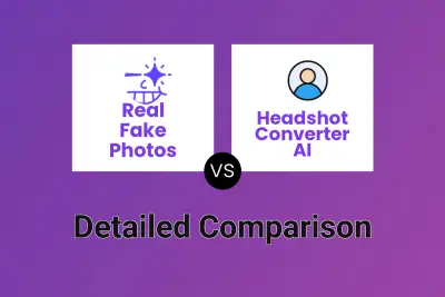 Real Fake Photos vs Headshot Converter AI