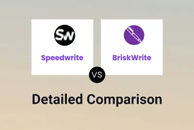 Speedwrite vs BriskWrite Detailed comparison features, price