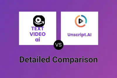 TEXT VIDEO ai vs Unscript.AI
